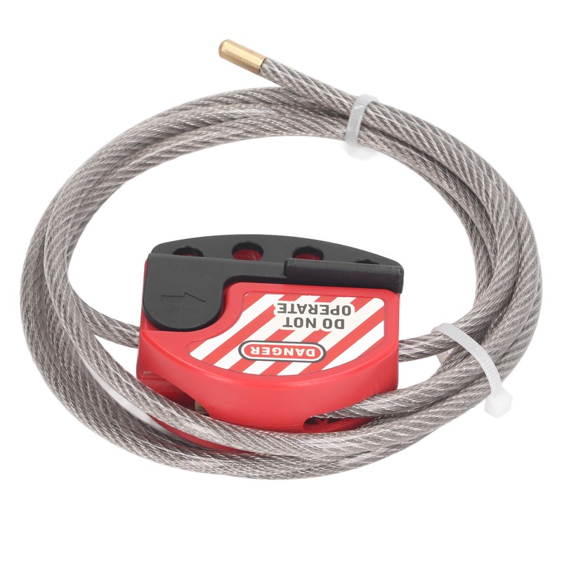 Tagout Cable Lock Adjustable Lockout Device Stainless Steel 4 Key