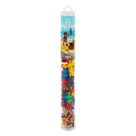 Plus-Plus 9604268 Creative Building Blocks Tube, Pirate, Ingenious Construction Toy, 100 Pieces, Multi-Coloured