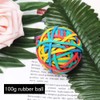 nuoshen Rubber Bands Coloured, Elastic Band Ball Document Organizing for
