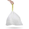 NINESTARS NSTB-3-30 Extra Strong White Trash Bag w/Drawstring Closure, 3