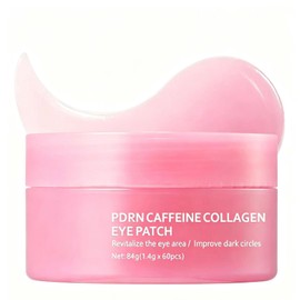 TWLBXMG PDRN Caffeine Collagen Eye Patch, 60PCS Gel Under Eye Patches | Dark Circles & Puffiness Treatment, Eye Bags & Wrinkle Reduction, Firming & Smoothing Skin, Korean Skincare Eye Mask