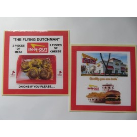 In-N-Out Burger Two Magnets, "Flying Dutchman" & "Quality You Can Taste", NICE!!