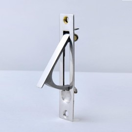 Dontay Pocket Door Edge Pull, Professional Stainless Steel 304, 4" Hidden Door Handle, Flush Mount Pocket Door Hardware for Pocket Sliding Door, Spring Loaded (2, Polished Chrome)