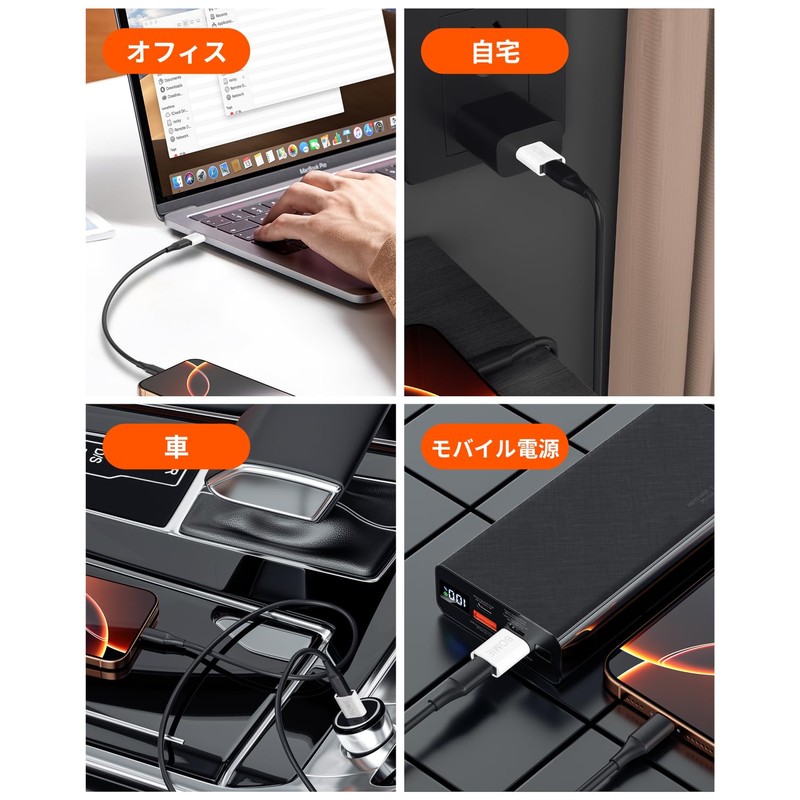 BOMIE USB Type-C Converter Adapter, PD27W/66W, QC100W, Fast Charging, 5Gbps,