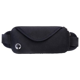 Chrome Crane RB009 Sports Waist Pouch, Bag, Storage, Earphone Jack, Smartphone, Cell Phone, Running, 01.black