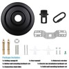 Helunsi Light Canopy Kit, Black Chandelier Canopy Mounting Kit, 5-1/8"