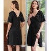 Ekouaer Labor and Delivery Gown for Hospital Short Sleeve Maternity