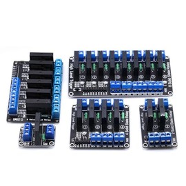 BIJKHSISN Relay Module Solid State High Level 5V 12V 24V DC 1 2 4 8 Channel SSR Solid State Relay Module for ARDUINO G3MB-202P SSR AVR DSP (Color : 24V High Level, Size : 8 Channel)