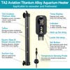 hygger Marine Aquarium Heater 500W,Titanium Heater with Digital LED Controller