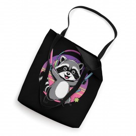 Cute Raccoon Rave Party Glowstick Tote Bag