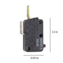 [SZM-V16-FC-63 Switch OEM Mania] SZM-V16-FC-63 2-Pack Replacement Compatible with LG GE Starion Microwave Oven Door Micro Switch Replacement Part