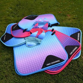 Weatherbeeta Prime Ombre All Purpose Saddle Pad - Sunflower Field - Breathable - All-purpose design