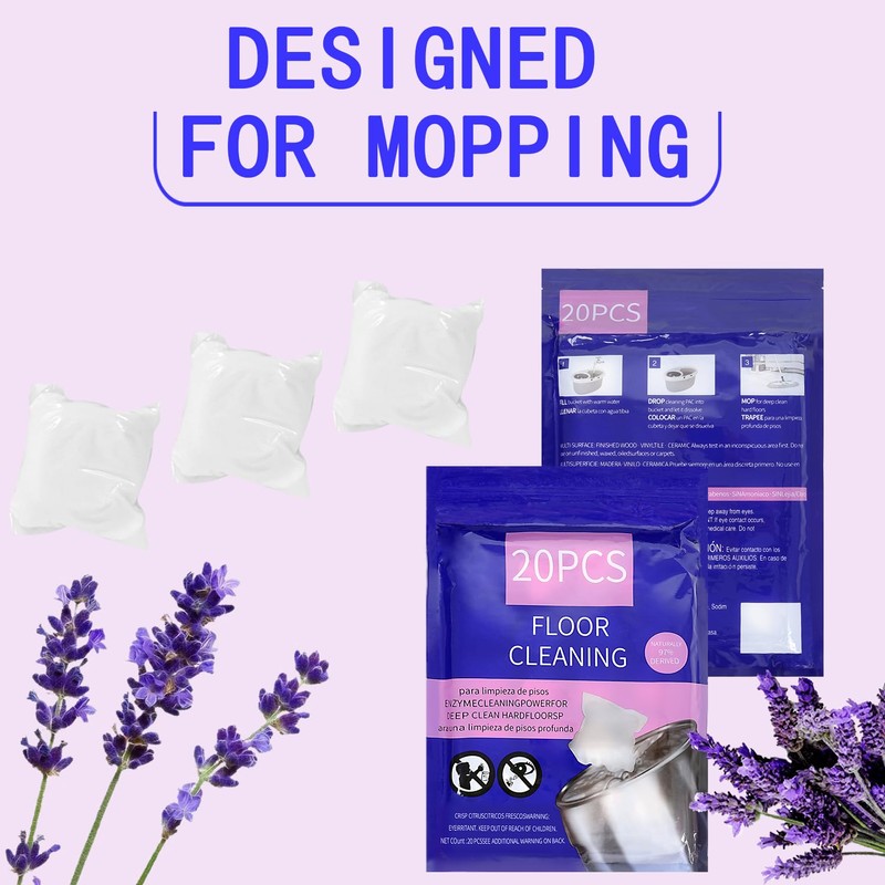 Natural Hard Floor Cleaner PACSS - Lavender Scent (20 Count)