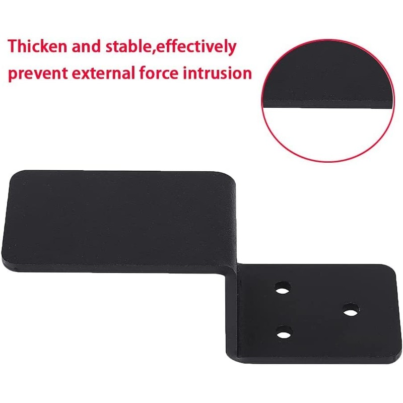 2x4 Door Barricade Brackets Heavy Duty Metal Drop Open Bar
