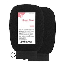 Fatima Garden Guantes Exfoliantes Kessa Natural Spa Scrubbers Negros