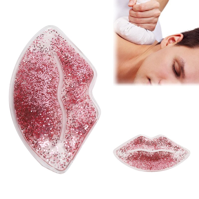 Gel Ice Pack Lip Shape, Reusable Cool Pad, Leak-Proof Cool