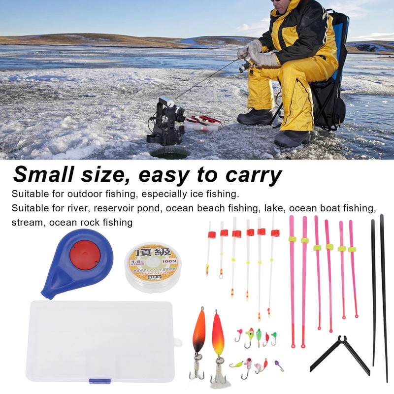 Mini Ice Fishing Rod Reel Combo Portable Ice Fishing Pole