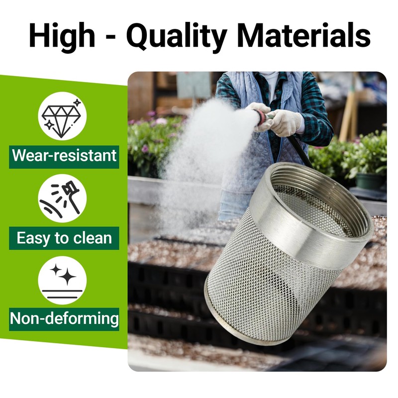 2Inch Garden Hose Strainer, 58MM Garden Hose Inlet Strainer Mesh