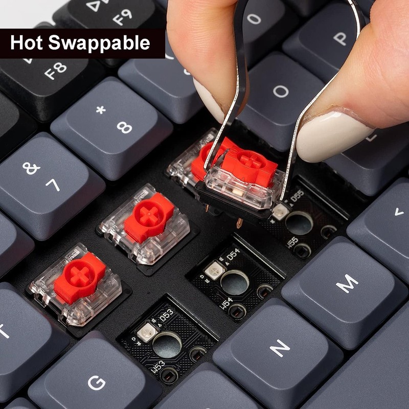 Keychron K5 Pro QMK/VIA Custom Wireless Mechanical Keyboard, Hot-Swappable Full