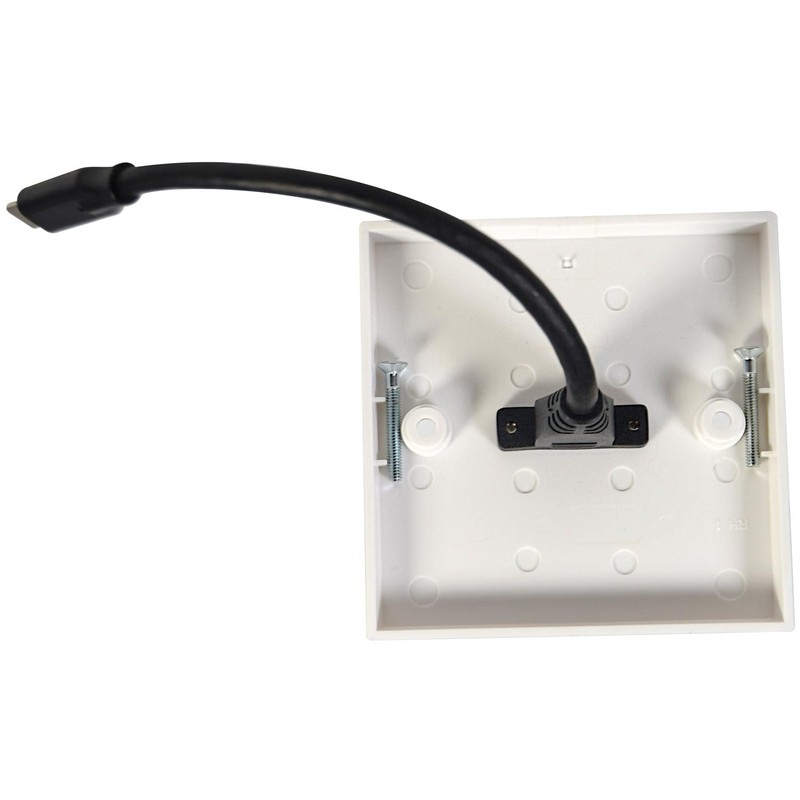 AV:Link | Fast Charge USB Type-C Wallplate with Male Tail,