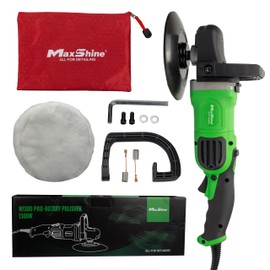Maxshine M1300 Pro Rotary Polisher - Professional, Powerful Polisher 1300-Watt Motor, 6 Variable Speed (600 ~ 3,200 RPM), 7"(178mm) Disc Size, Spindle Thread 5/8”, Constant Power
