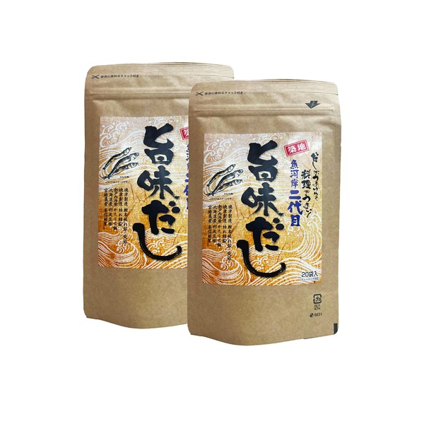 Dashi Pack Dashi (Professional Blended Delicious Sashi) Soup Pack / Granule Dashi with Strong Taste [Made in Japan] Japanese Style Dashi Bonito, Konbu Shiitake Mushrooms, Tightly Concentrated (2 Bag