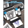 AOVEK 2-in-1 Tattoo Stencil Transfer Printer - Portable Thermal Printer