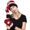 Belle Dame Maple Leaf Canadian Themed Winter Beanie Hat Mittens