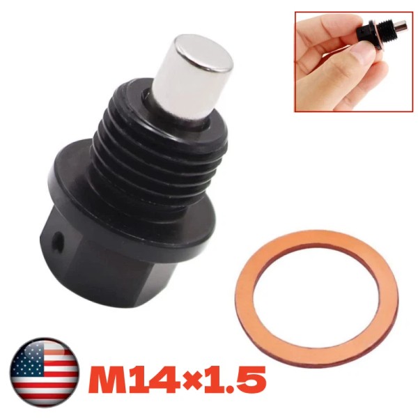 Unbranded 2xMagnetic Car Engine Oil Drain Plug Screw Nut Bolt