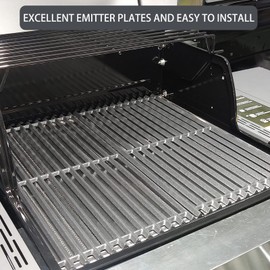 G362-2100-W1 463642316 Emitter Plates Grill Grates Replacement Parts for Charbroil Grill Parts Tru Infrared 463644220 463642316 748075 1422175 Lowe's 463675016 463632520 463245518 Grill Emitter