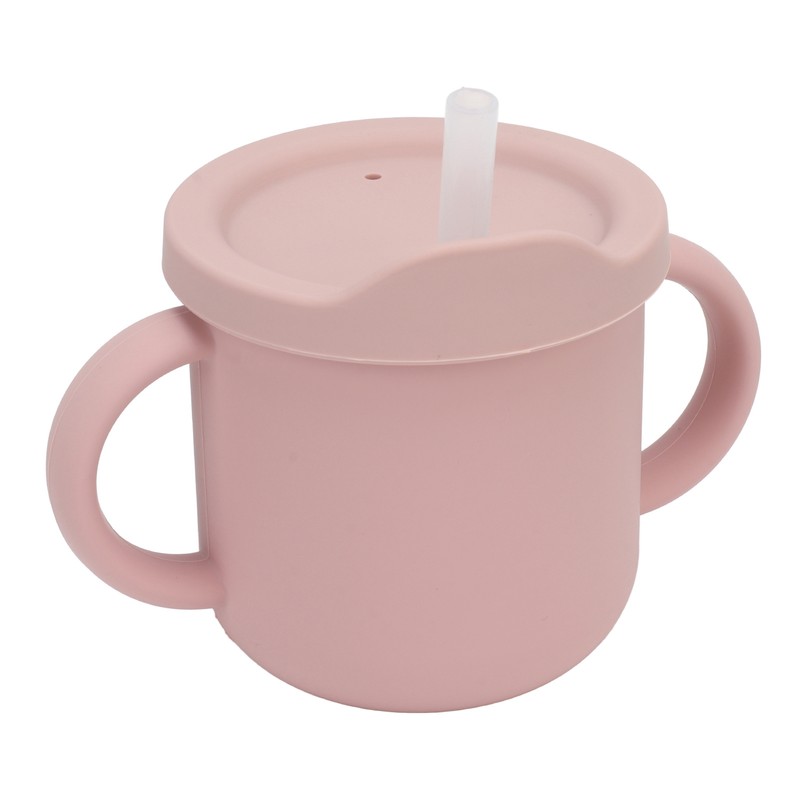 Silicone Sippy Cups Double Handles Lightweight Toddler Training Cup with