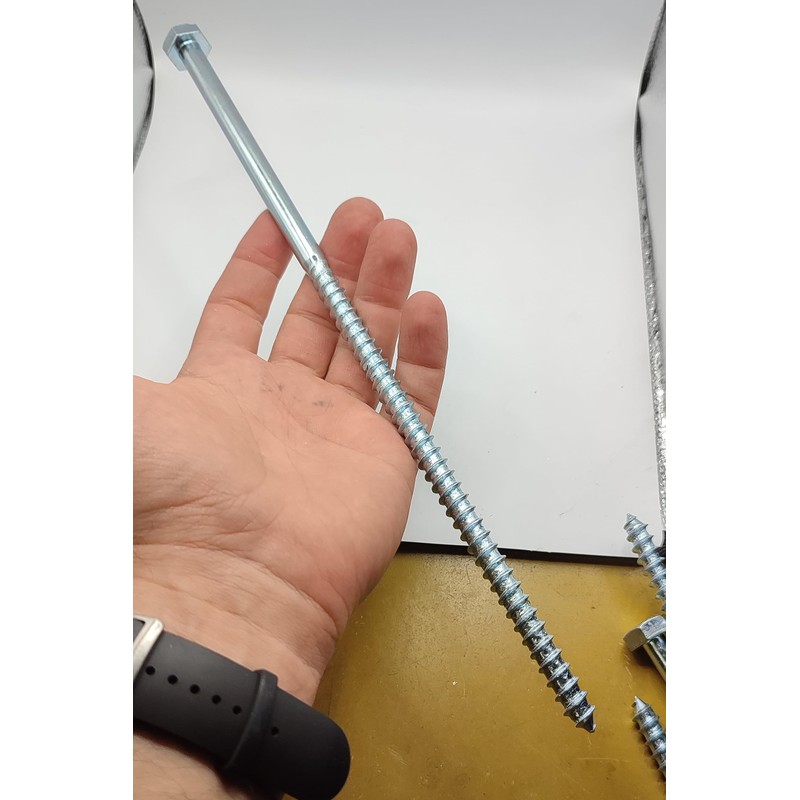 LLB 300mm Screws M10 Coach Screws Wood Hex Head Width