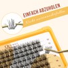 QUEWEL Pack of 84 Eyelash Clusters, Mix 10-16 mm Lash
