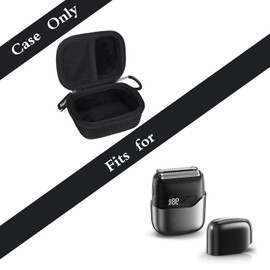 Shavers Case for Mbzoey Electric Foil Shavers for Men: Mini Electric Razor for Face - Hard Protective Travel Carrying Storage Bag (Black)