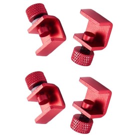 4Pcs Ender 3 Pro Glass Bed Clips Red, Ender 3 Build Plate Clips Adjustable 3D Printer Bed Clips Use for Ender 3S/Ender 3 V2/Ender 3 Pro/Ender 3 Max Neo,Ender 5, CR-10 3D Printer Heated Bed,