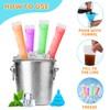 150 Disposable Ice Popsicle Mold Bags Comes With A Funnel,