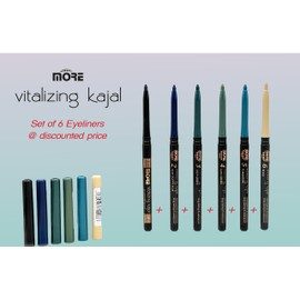 VITALIZING KAJAL EYELINER & WATERLINER INNER EYE LID SET OF 6 COLOURS