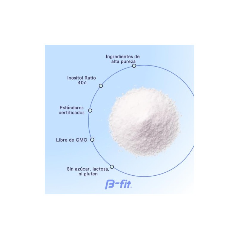 B-FIT Myo Inositol y D-Chiro Inositol Fórmula 40:1