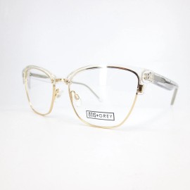 OTIS+GREY OG 20213 Eyeglasses CR Crystal Gold Cat Eye Frames 53-17-140