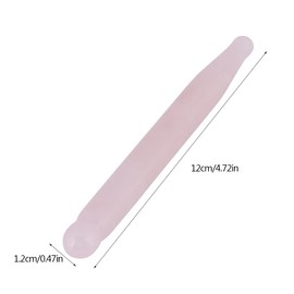 Rose Quartz Stick 1-Piece Natural Massage Stone Stick Acupressure Pen Face Roller Massager Guasha Scraping Massage Tool / Massage Stick for Acupressure 12 cm
