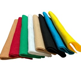 Tela de Fieltro (Multicolor Navidad) 30 x 28 8 colores diferentes