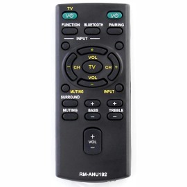 For Sony New RM-ANU192 Remote for Sony HT-CT60BT SA-CT60 SA-CT60BT SSWCT60 SS-WCT60