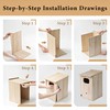 Wood Duck House, Sturdy Weather-Resistant Nesting Box and Shelter