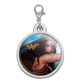 GRAPHICS & MORE Wonder Woman Movie Battle Chrome Plated Metal Pet Dog Cat ID Tag