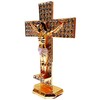 Purpledip Metal Crucifix (Jesus Christ on The Cross) with Glittering