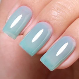 Imtiti Brown Jelly Gel Nail Polish, Sheer Translucent UV Gel Polish for Nail Art Soak off UV Led 10ML