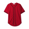 Mens Baseball Jersey Stripe Button Down Shirts Team Sports Uniforms