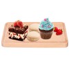 Fruit Dishes Beech Wooden Serving Tray Rectangular Decorative Dessert Plate