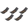 Set of 5 Black Pine Warped Chopsticks Rest [2.8 x