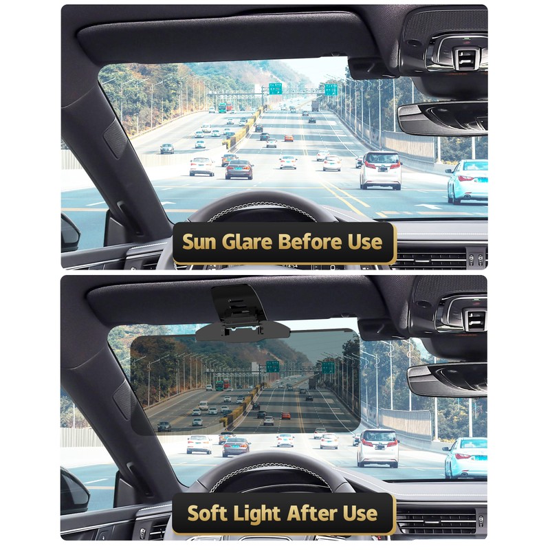 Woqucute Sun Visor Extender for Car, UV400 Polarized Car Visor